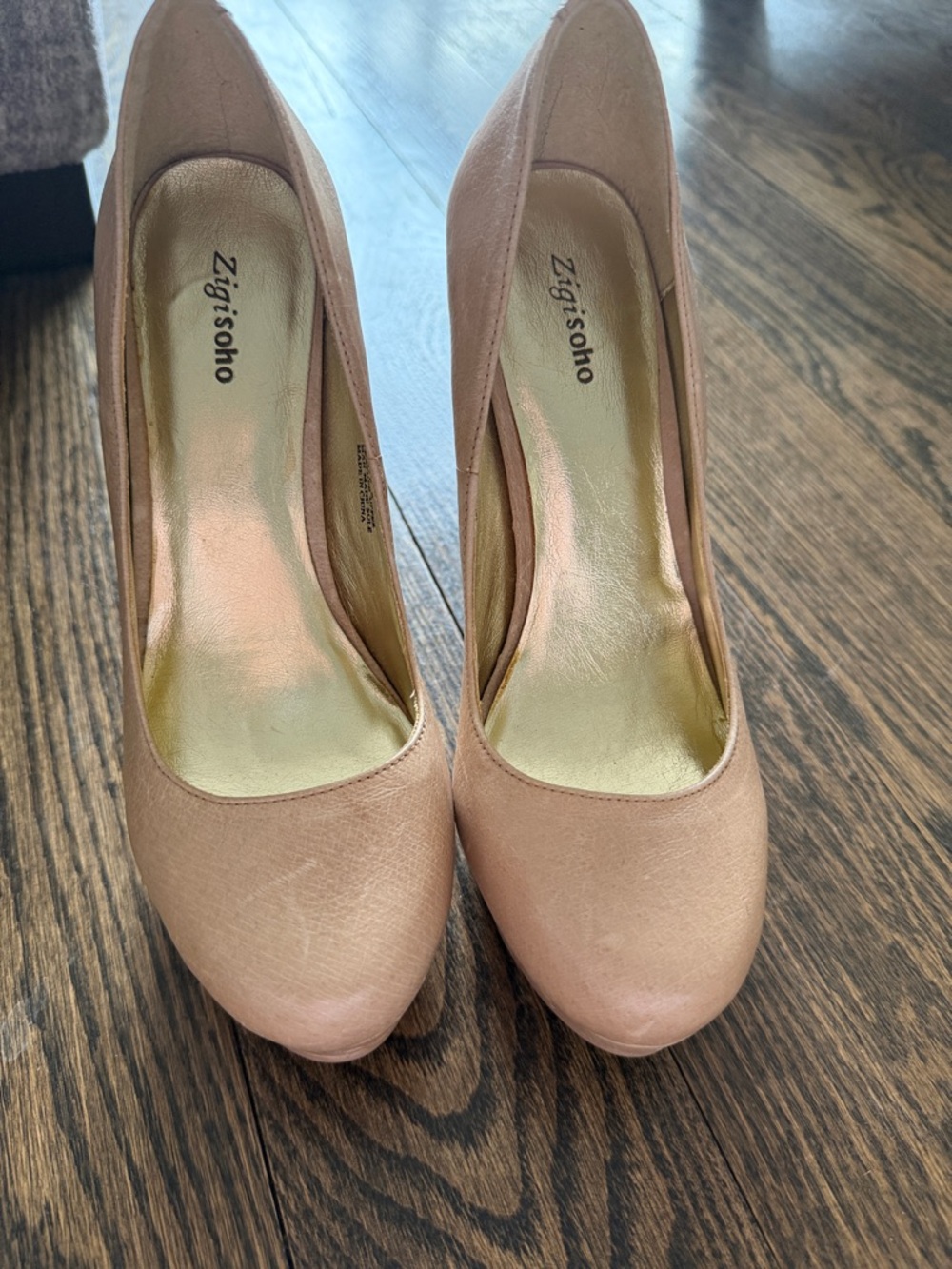 Zigi Soho Blush Round-Toe High Heels